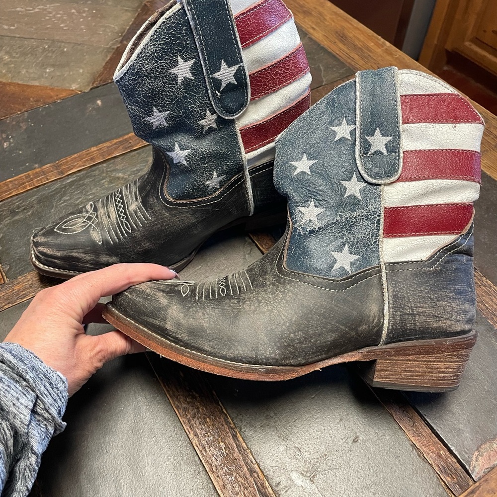 Roper Womens Stars and Stripes Patriotic Boots - Picture 3 of 6